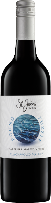 St Johns Wine Round Puzzle Cabernet Malbec Merlot Blackwood Valley 2022